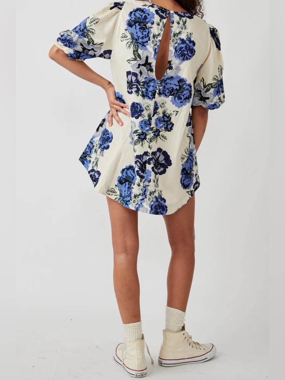 Free People Blue Floral Mini Dress - Picture 2 of 5